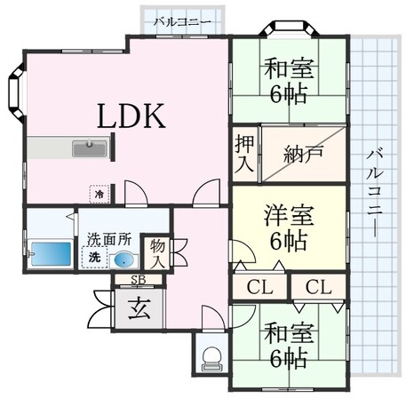 神戸駅 徒歩5分 3階の物件間取画像